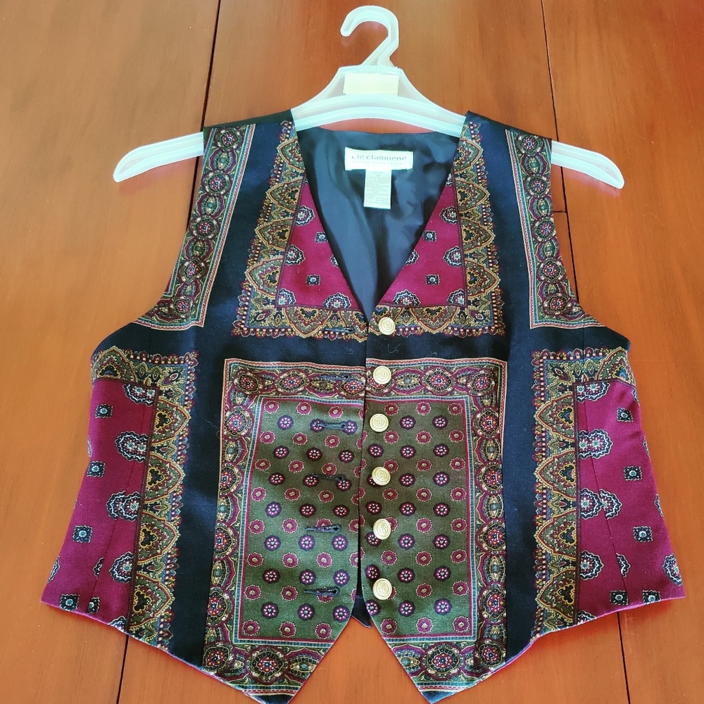 Vintage Vest by Liz Claiborne Petite Collection